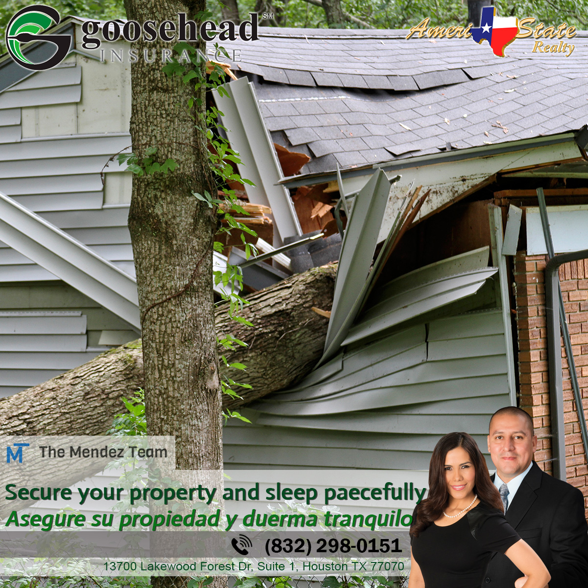 Now, we offer auto, home and flood insurance / Ahora
