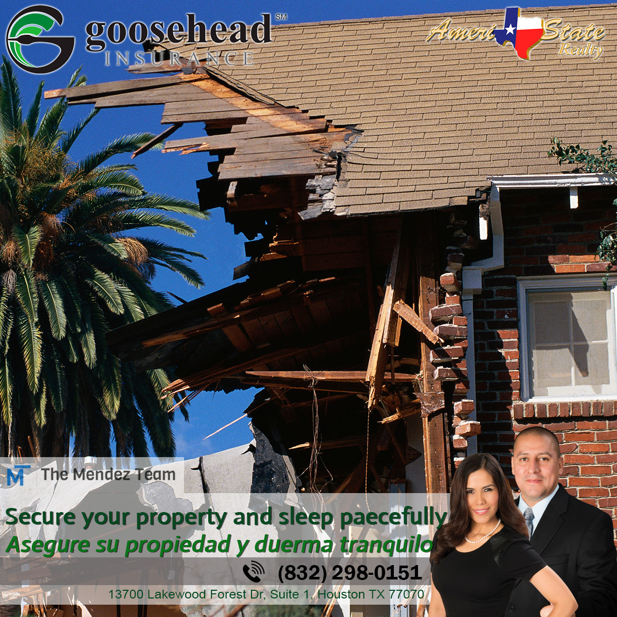 We offer auto home and flood insurance / Ofrecemos 